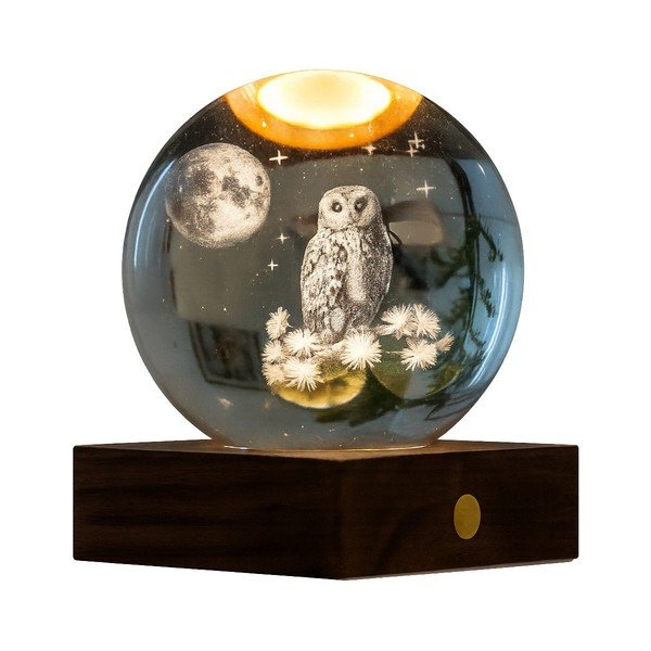 Decorazione luminosa con ricarica USB portatile ø 8 cm Amber – Gingko