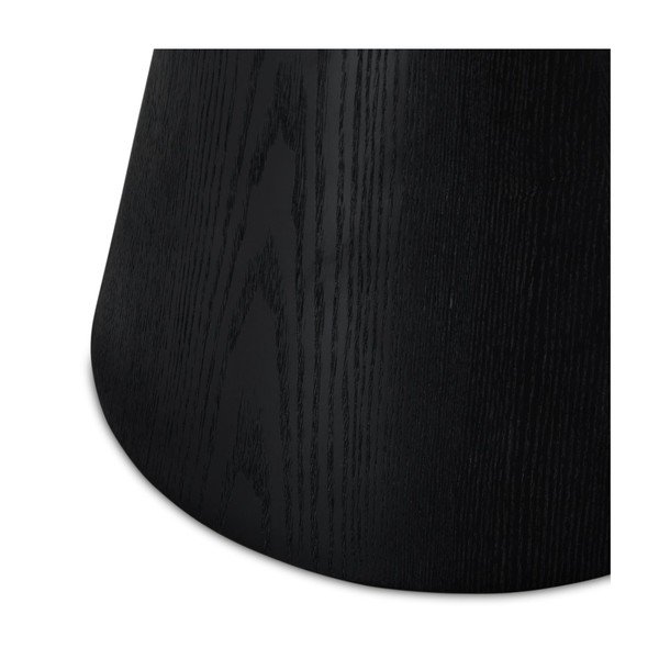 Tavolino nero in rovere ø 60 cm Tango - Furnhouse-image-4