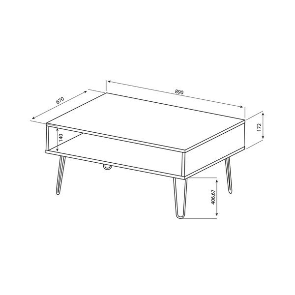 Tavolino marrone scuro Aero - TemaHome-image-4