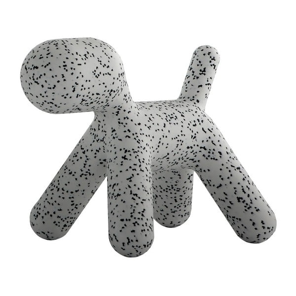 Sgabello per bambini grigio e nero a forma di cane , altezza 55,5 cm Puppy - Magis