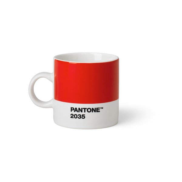 Tazzina per espresso rossa in porcellana 120 ml Red 2035 – Pantone
