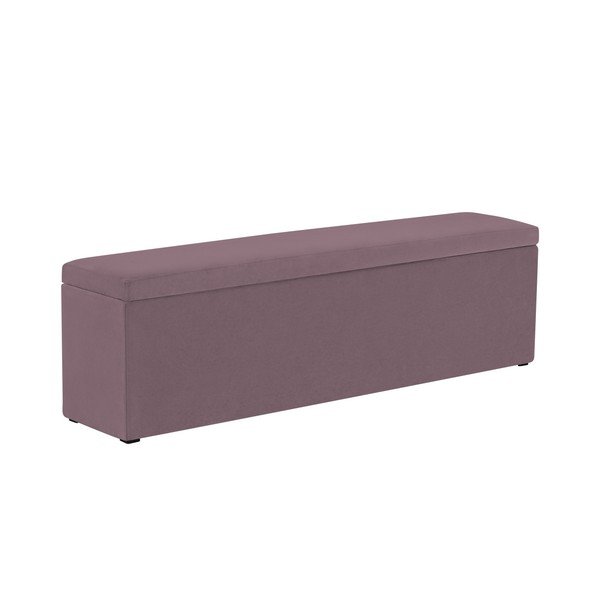 Pouf viola lavanda , 200 x 46 cm Ancona - Mazzini Sofas