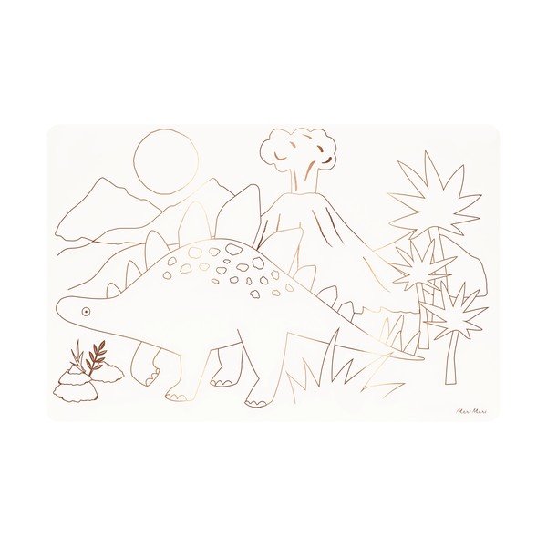 Tovagliette di carta in set da 8 pezzi 28x42,5 cm Dinosaurs - Meri Meri-image-1