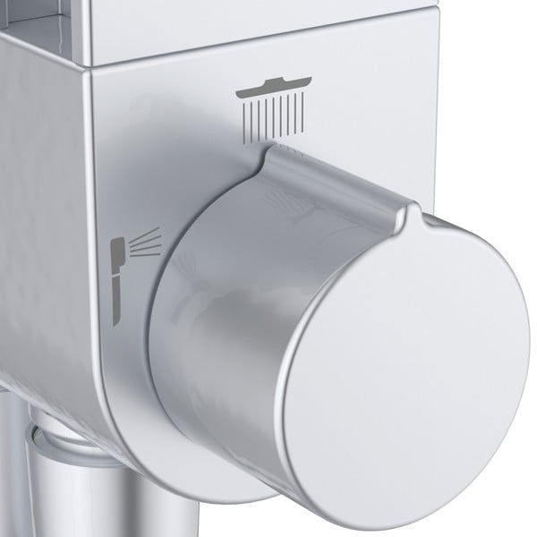 Set rubinetteria da doccia in metallo argento opaco 110 cm ALU+ - Ideal Standard-image-3