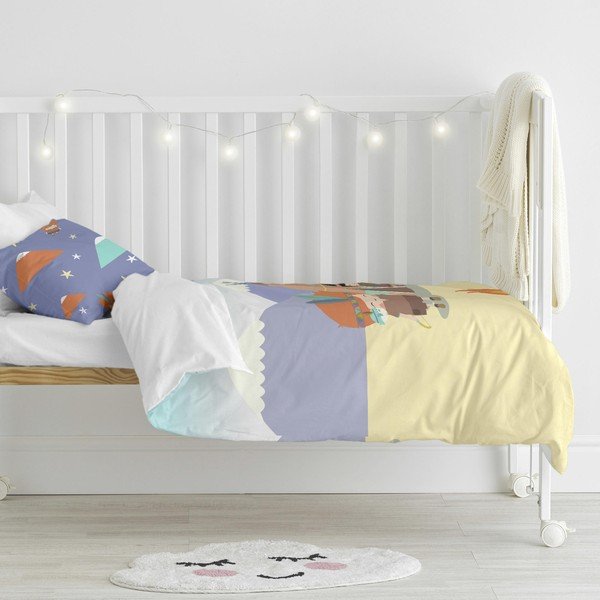 Biancheria da letto per bambini in puro cotone , 120 x 100 cm Indian Night - Happynois-image-3