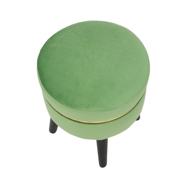 Sedia imbottita verde Paris, ⌀ 35 cm - Mauro Ferretti-image-4