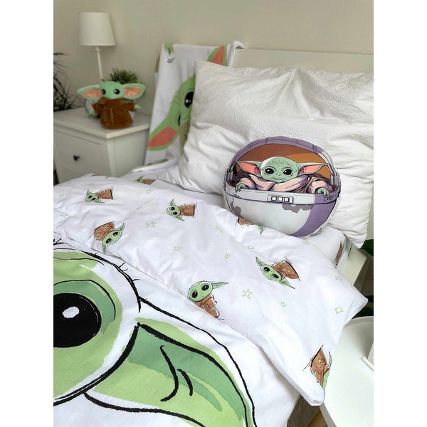 Cuscino per bambini in micropile ø 40 cm Star Wars "Mandalorian 02" – Jerry Fabrics-image-2