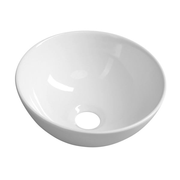 Lavabo rotondo bianco in ceramica ø 28 cm Aster – Sapho