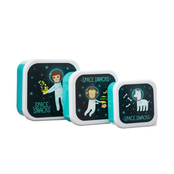Set di 3 contenitori per il pranzo dei bambini Space Explorer - Sass & Belle