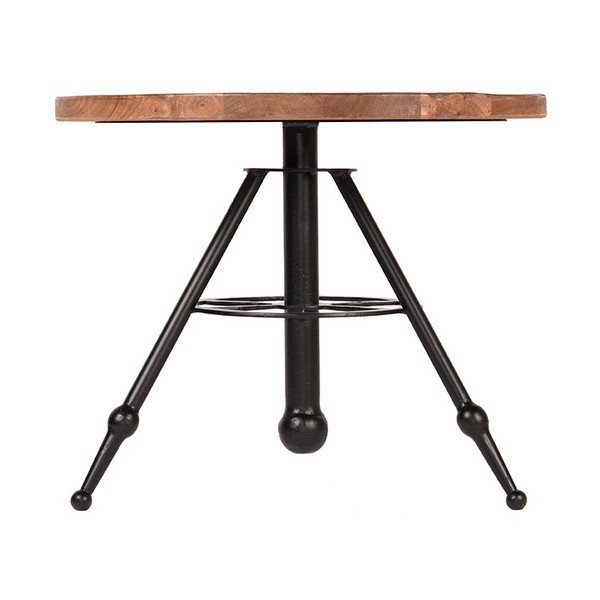 Tavolino con piano in legno di mango , ⌀ 60 cm Solid - LABEL51-image-2