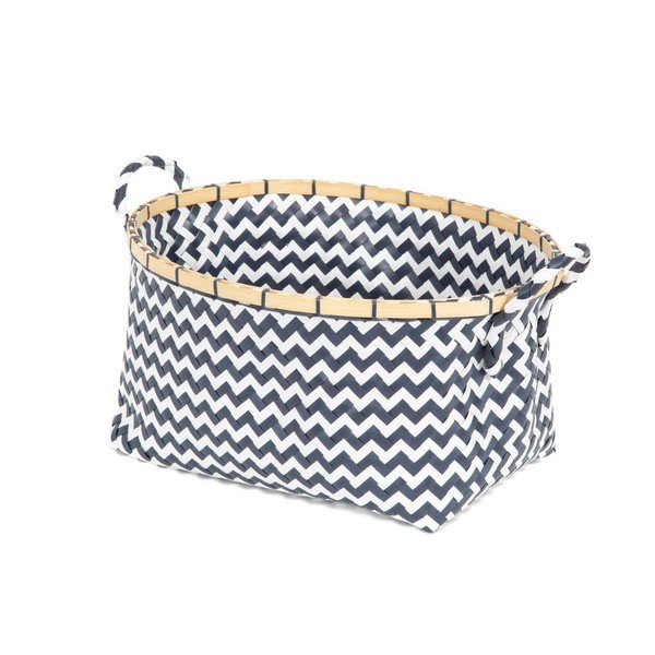 Cestino portaoggetti blu e bianco Zigzag Zig Zag - Compactor