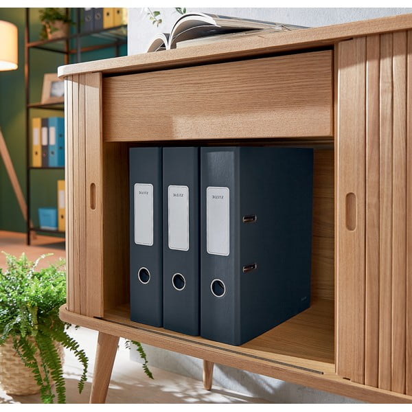 Cartella a leva grigia con superficie morbida, A4 Cosy - Leitz-image-3