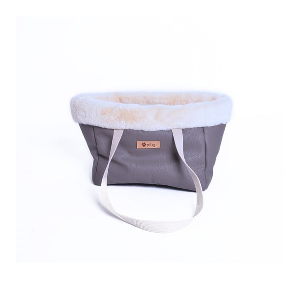 Cassa in ecopelle marrone 35x21 cm Snow - Petsy-image-3