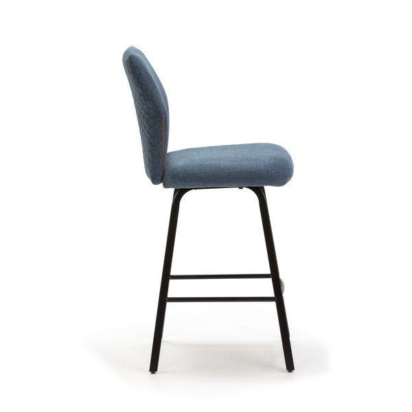 sgabelli da bar blu chiaro in set di 4 65 cm Bei - Marckeric-image-3