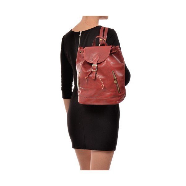 Zaino in pelle rossa Cindy - Sofia Cardoni-image-4