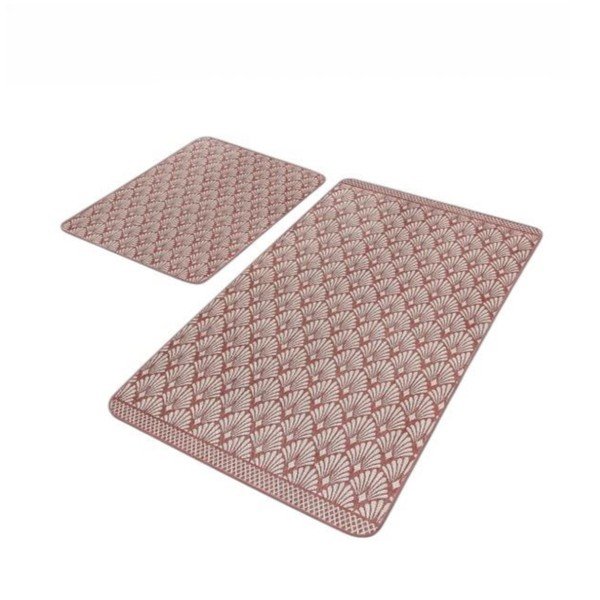 Set di tappetini per il bagno marroni in velluto 2 pz 60x100 cm – Mila Home