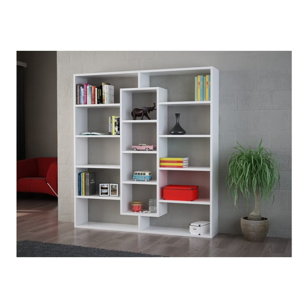 Biblioteca bianca Gardo Ample - Wooden Art-image-2