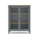 Vetrina verde polveroso in pino massiccio 90x110x40 cm Misti – Marckeric