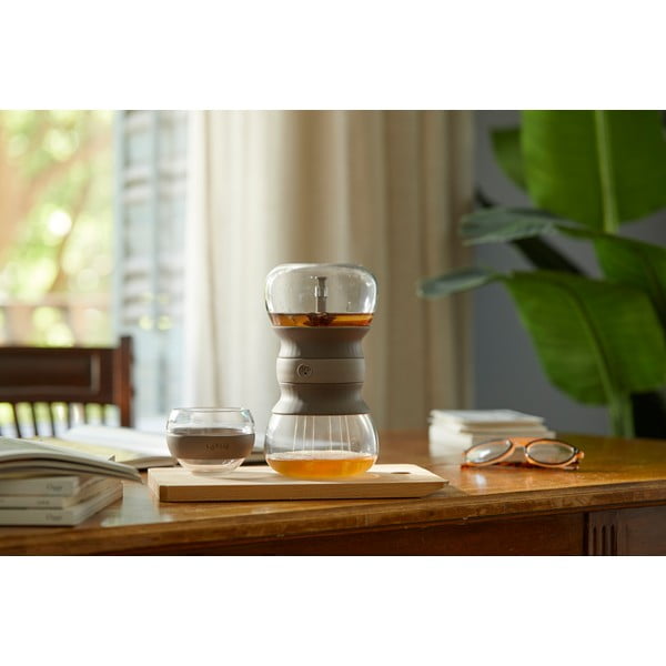 Teiera marrone chiaro in vetro con filtro 500 ml – Lékué-image-1