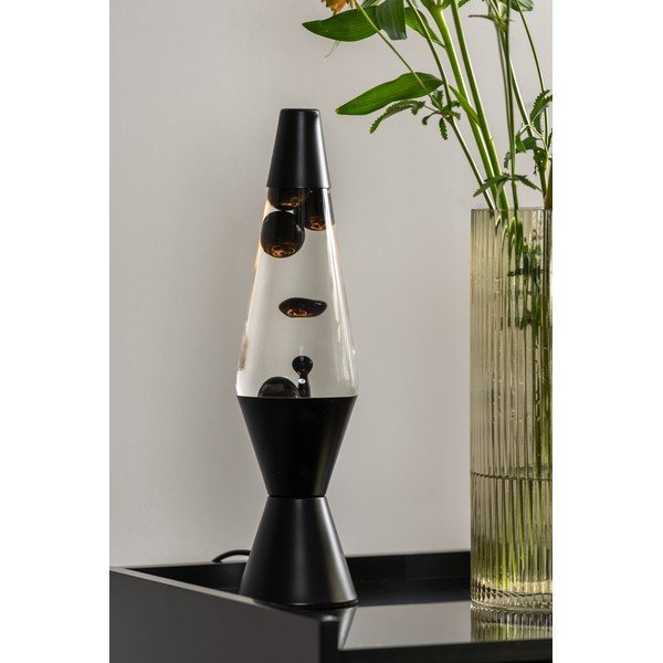 Lampada da tavolo nera (altezza 37 cm) Glitter - Leitmotiv-image-1