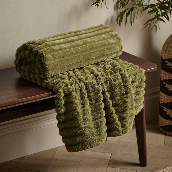 Coperta in micropile 130x170 cm Cosy Ribbed - Catherine Lansfield-image-1