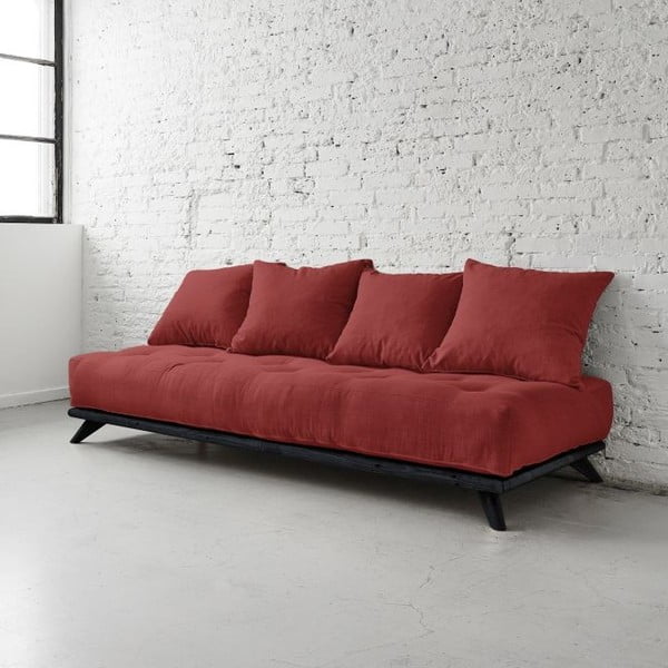 Pohovka Senza Black/Passion Red