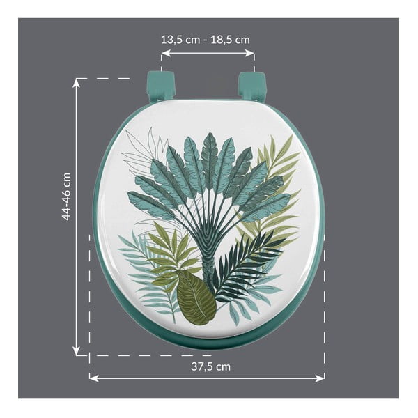 Sedile per WC 37 x 47 Panazio - douceur d'intérieur-image-1