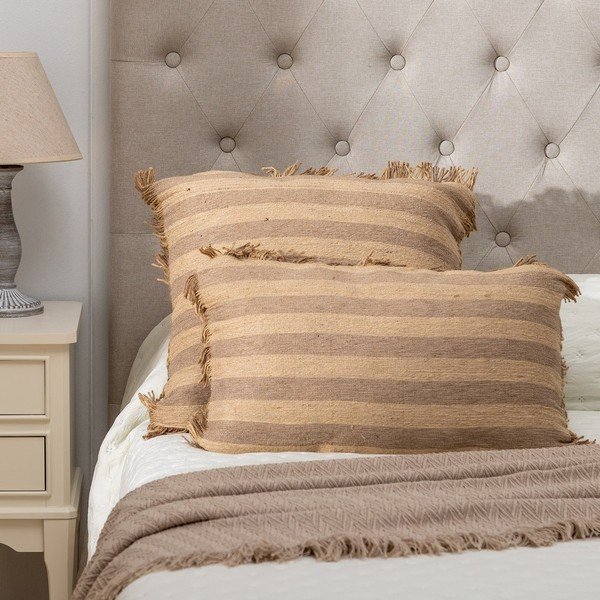 Cuscino decorativo in iuta 45x45 cm Stripes - Ixia-image-1