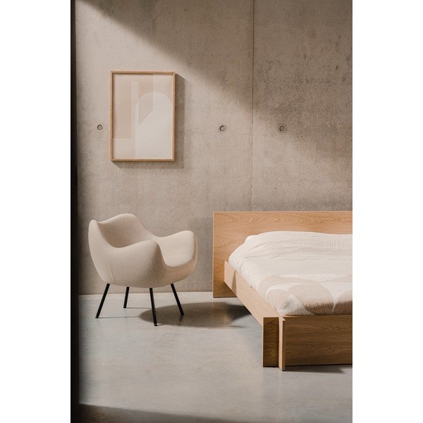 Poltrona beige con rivestimento in lana RM58 – noo.ma-image-2