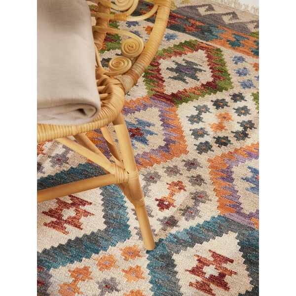 Tappeto in lana reversibile/tessuto a mano 120x170 cm Kamal Oasis – Nouristan-image-3