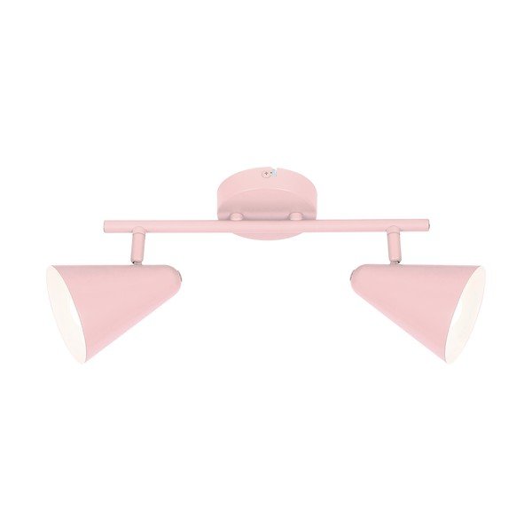 Lampada da soffitto rosa chiaro con paralume in metallo 42x10 cm Amor - Candellux Lighting-image-1