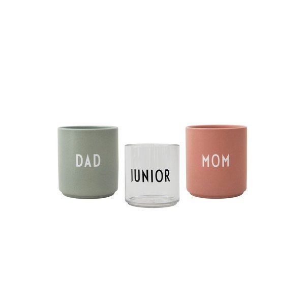 Set di 3 tazze Famiglia - Design Letters
