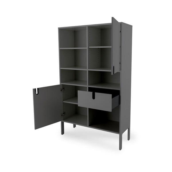 Libreria grigia 109x176 cm Uno - Tenzo-image-4