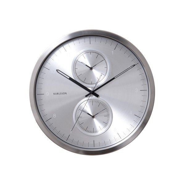 Stříbrné hodiny Present Time Multiple Time