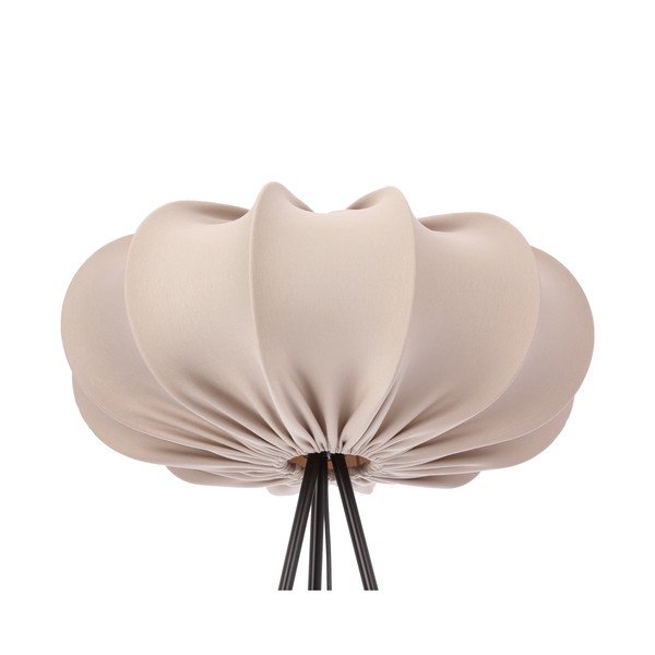 Lampada da terra beige con paralume in tessuto (altezza totale 147 cm) Cafee – Candellux Lighting-image-4