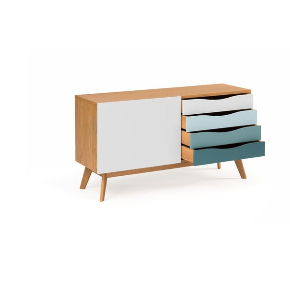 Cassettiera con cassetti blu Avon - Woodman-image-2