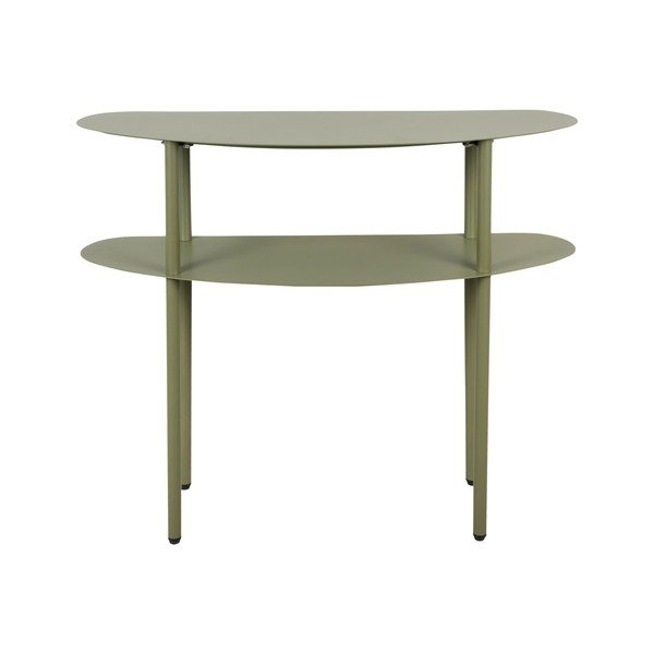 Tavolo consolle verde in metallo 28x90 cm Riqueza – Leitmotiv-image-2