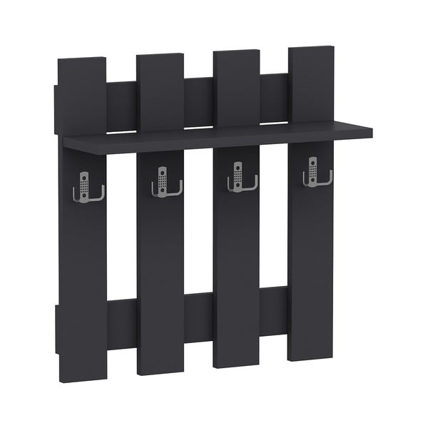 Appendiabiti da parete nero Utica - Kalune Design-image-3