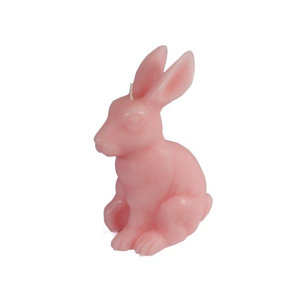 Růžová svíčka Fisura Vela Sirena Conejo Rosa, doba hoření 30 hodin