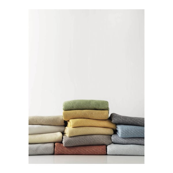 Plaid marrone terracotta con contenuto di cotone , 140 x 180 cm Ruby - Euromant-image-1