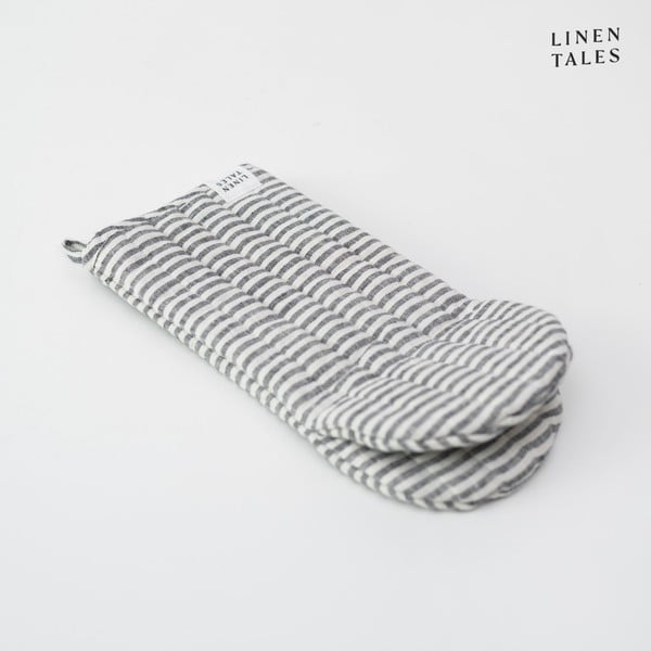 Presina in lino Thin Black Stripes - Linen Tales