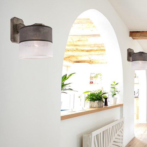 Lampada da parete grigia ø 16 cm Andrea - LAMKUR-image-1