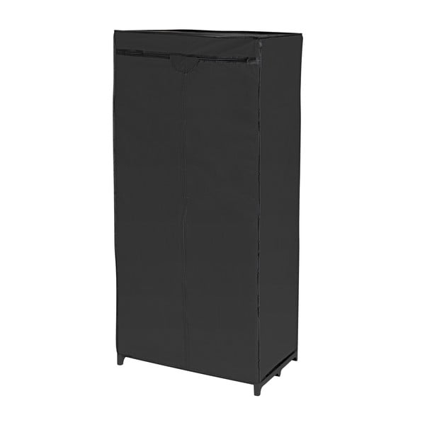 Armadio in tessuto nero 75x160 cm Deep Black - Wenko-image-1