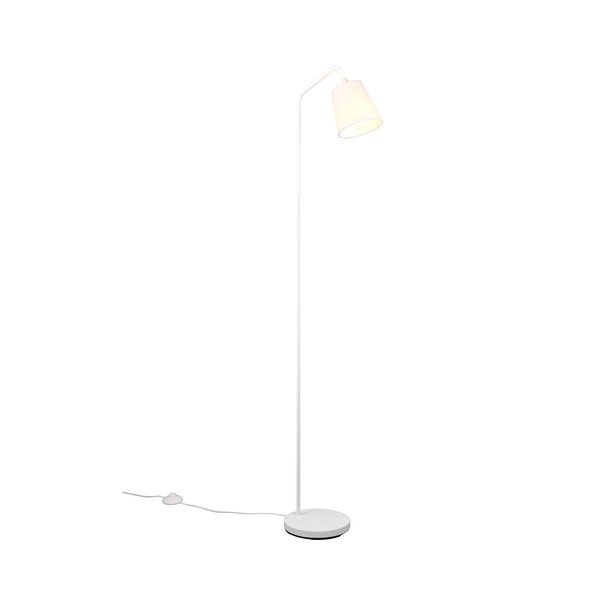 Lampada da terra bianca con paralume in tessuto (altezza 148 cm) Buddy - Reality-image-2