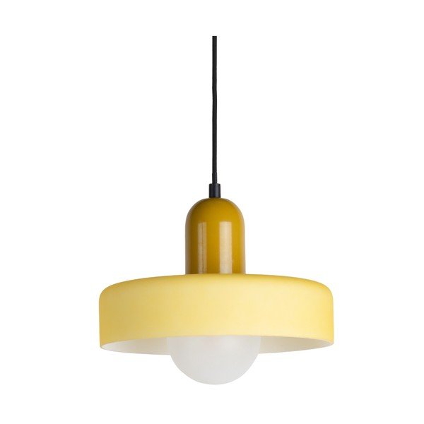 Lampadario giallo ø 25 cm Opaco Grato – Leitmotiv