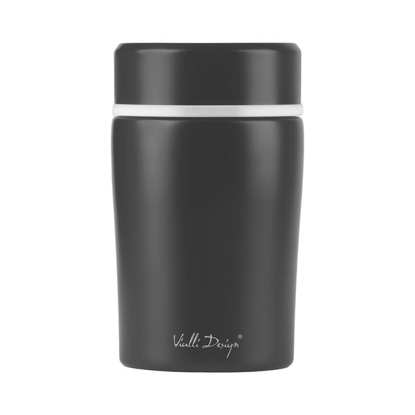 Termos da viaggio nero per il pranzo Fuori, 500 ml - Vialli Design