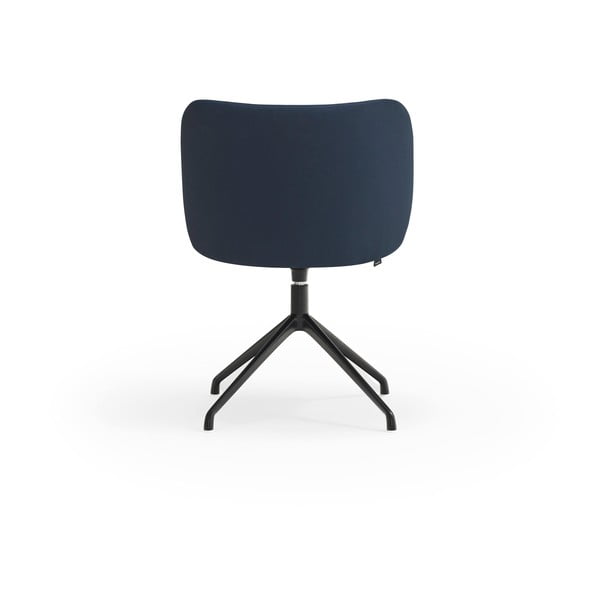 Sedia da pranzo blu scuro in imbottito Mogi – Teulat-image-3