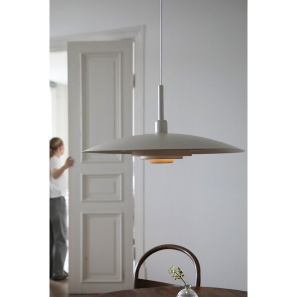 Lampadario beige con paralume in metallo ø 57 cm Piny – Markslöjd-image-1