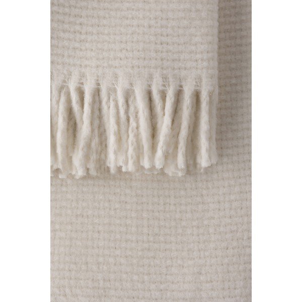 Plaid crema con contenuto di cotone , 140 x 180 cm Zen - Euromant-image-1