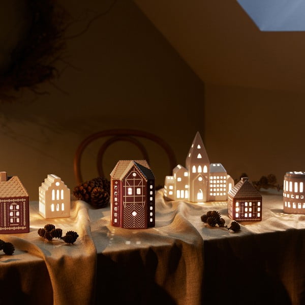 Portacandela in ceramica per lumino Gingerbread Lighthouse – Kähler Design-image-1